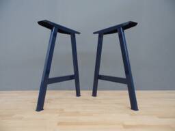 A-Style Steel Table Legs - Set Of 2 - Industrial Diy Desk Or Dining - thumbnail 1