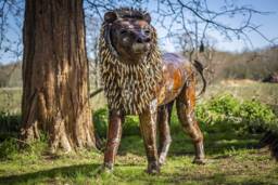 Limited Edition Hand Crafted Recycled Metal Lion