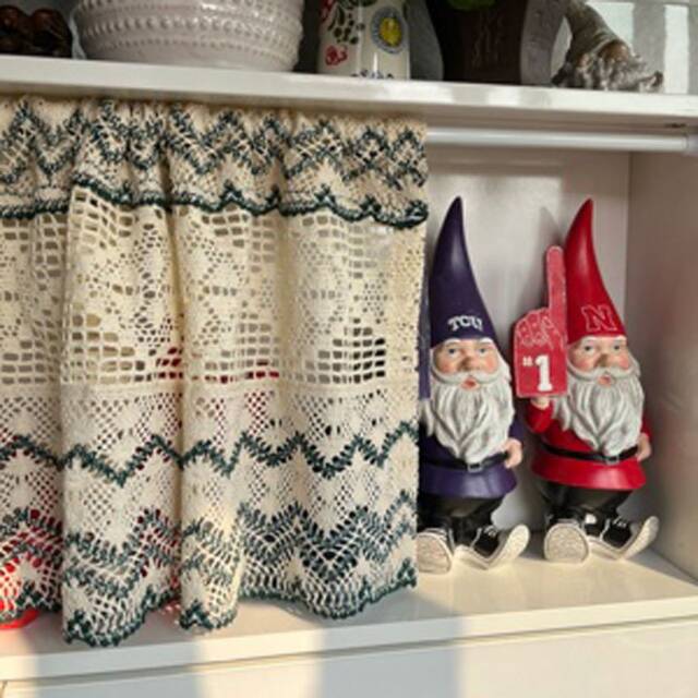 Handmade Crochet Lace Cafe Curtain Rustic Kitchen Valance - image 1
