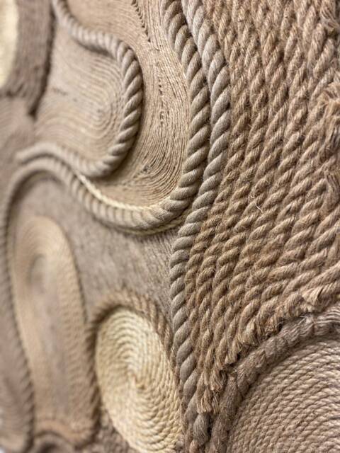 Handmade Jute & Sisal Rope Fiber Art Wall Hanging - image 1