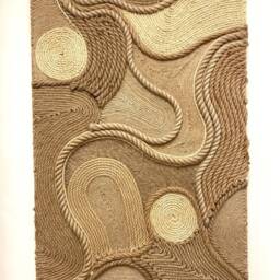Handmade Jute & Sisal Rope Fiber Art Wall Hanging - thumbnail 2