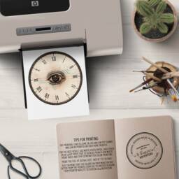 Clock Faces Kit, Steampunk Faces, Printable Diy Clocks, Dark Academia, Junk Journal Sheets, Vintage Ephemera, Digital Collage Scrapbook - thumbnail 2