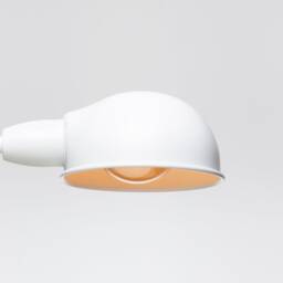 Folke Wall Sconce - White On/Off Switch & Plug-In Option Retro Loft Industrial Minimalist Lamp - thumbnail 3
