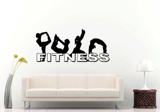 Fitness Workout Gym Cross Fit Healthy Life Style Training Wall Sticker Decal Vinyl Mural Decor Art L2321 - image 1
