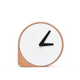 Clork Clock - Puik Design Cork & Steel Table Clock Modern Minimalist Designer Desk Unique Home Decor Timepiece