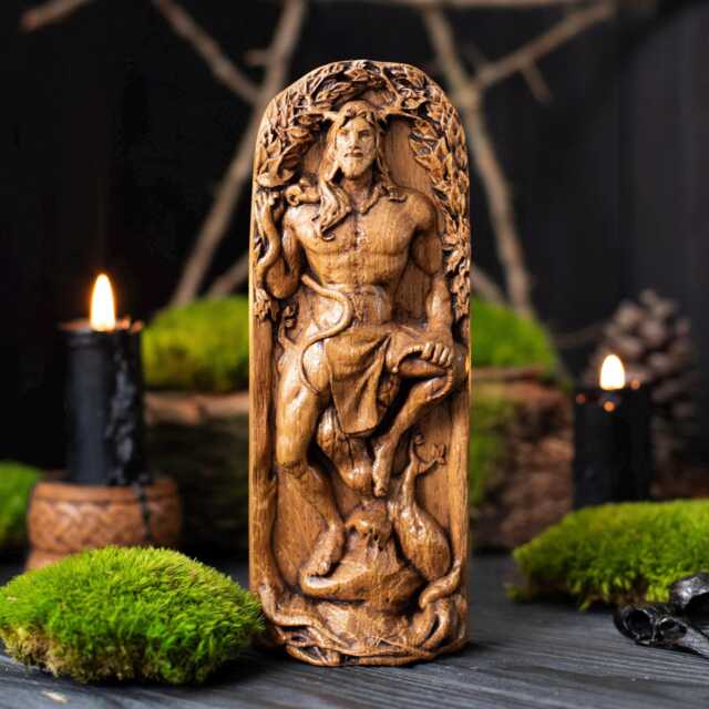 Cernunnos, Horned God, Cernun, Celtic Pagan Wiccan, Wicca, Altar, Druid, Witchcraft, Gaelic - image 1