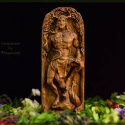 Cernunnos, Horned God, Cernun, Celtic Pagan Wiccan, Wicca, Altar, Druid, Witchcraft, Gaelic - thumbnail 2
