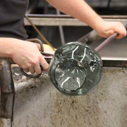Grey Petra Pendant Light Hand Blown Glass Made To Order - thumbnail 4