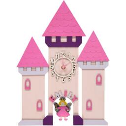 Fairy Castle Personalised Wooden Pendulum Clock - thumbnail 1