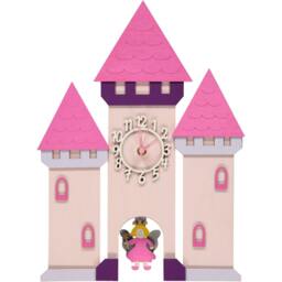 Fairy Castle Personalised Wooden Pendulum Clock - thumbnail 2