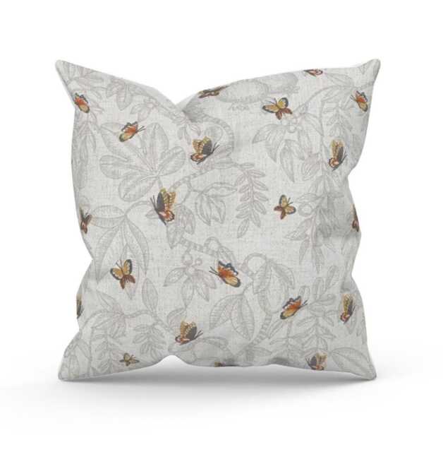 Butterfly Pillow, Slate Grey Cushion, Home Decor - image 1