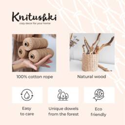 Macrame Feathers - Nursery Decor Wall Hanging Decor Leaves Kids Room Bedroom Decoration - thumbnail 4