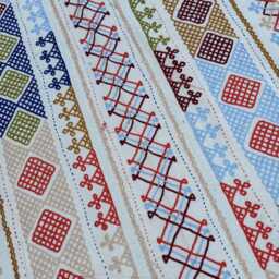Hand-stitched Cotton Suzani Quilt - Colorful Bohemian Throw, Artisan Textile, Reversible Bed Or Sofa Cover - thumbnail 3