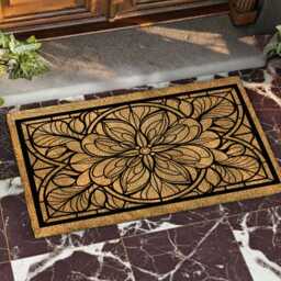 Classic Mandala Mat - Geometric Floor Sign Durable Entryway Rug - thumbnail 4
