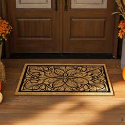 Classic Mandala Mat - Geometric Floor Sign Durable Entryway Rug - thumbnail 3