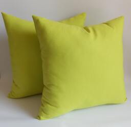 Fresh Green Pillow Cover Set Cotton Canvas Blend - 18'' X 18''