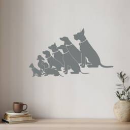 Vinyl Wall Decal Pack Of Dogs Pet Shop Grooming Salon Decoration Veterinary Vet Clinic Window Sign Art Stickers Mural - #2669Di - thumbnail 2