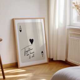 Ace Of Hearts Print Inspirational Family Quote Wall Art - thumbnail 3