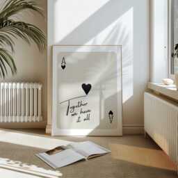 Ace Of Hearts Print Inspirational Family Quote Wall Art - thumbnail 2