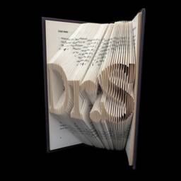 Dr.s - Doctor Phd Graduate Graduation Gift Professor 3 Letters Folded-Book Art Sculpture Unique Custom Personalized - thumbnail 2