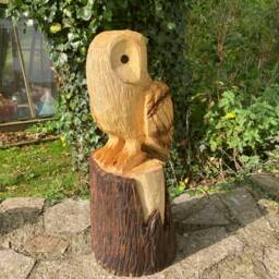 Chainsaw Carved Owl - thumbnail 3