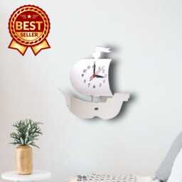 Pirate Ship Acrylic Clock - Many Colours Available - Bespoke Shapes & Sizes Made