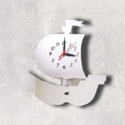 Pirate Ship Acrylic Clock - Many Colours Available - Bespoke Shapes & Sizes Made - thumbnail 2