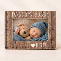 Daddy Buddy Frame Personalized Dad Gift New Picture Baby Boy Fathers Day From