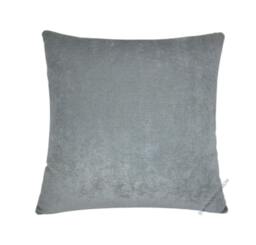 Gray Velvet Solid Decorative Throw Pillow Cover/Case Cushion 18x18 - thumbnail 1