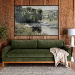 Oversized Landscape Oil Painting Print Vintage Nature Tapestry Wall Hanging - 614 - thumbnail 2