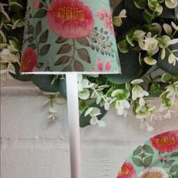 Beautiful Tall Floral Indoor/Outdoor Usb Rechargeable Table Lamp.matching Picture Plate Available.no Plugs Or Sockets Needed - thumbnail 2