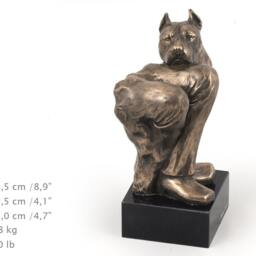 American Staffordshire Terrier, Dog Marble Statue, Limited Edition, Artdog. Made Of Cold Cast Bronze. Solid, Perfect Gift. Limited Edition - thumbnail 3