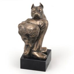 American Staffordshire Terrier, Dog Marble Statue, Limited Edition, Artdog. Made Of Cold Cast Bronze. Solid, Perfect Gift. Limited Edition - thumbnail 2
