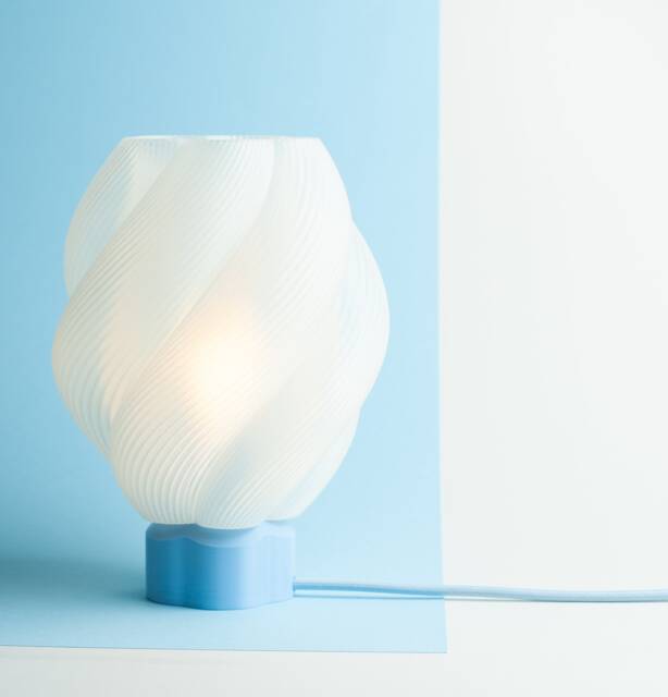 Unique 3D Printed Lamp - Flower Light Collection Blue Color - image 1