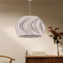 3D Printed Ceiling Light, Art Decor Nordic Minimalistic Pendant Lamp, Chandelier Lighting, Light Fixtures - thumbnail 3