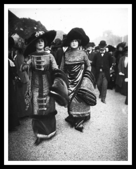 Vintage Historic Reproduction Photo French Fashion Ladies Unframed