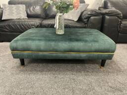 Handmade Chesterfield Designer Newly Designed Footstool, Coffee Table , Footrest With Piping & Coniston Fabric - thumbnail 1