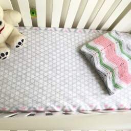 Customizable Order - Chevron Baby Blanket // Wavy Blankie Afghan Zig-Zag Pattern 40 - thumbnail 3