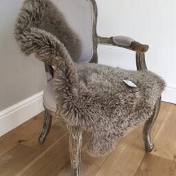 Neutral Taupe Coloured Sheepskin Rug, Gorgeous Curly Marino Wool Sheepskin, Throw - thumbnail 3