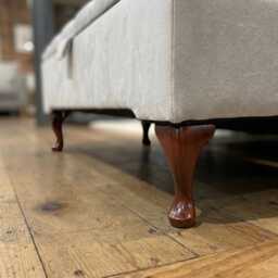 Coffee Table Storage Upholstered in Soft Velvet & Handmade Legs Included - thumbnail 4