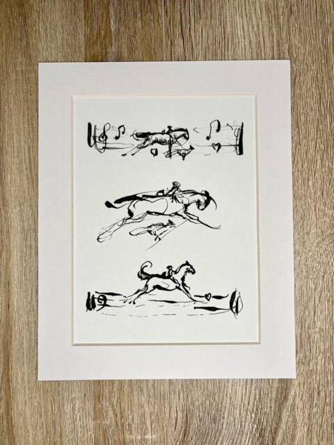 Charlie Mackesy Mounted Print - The Boy, Mole, Fox & Horse Book Page Art