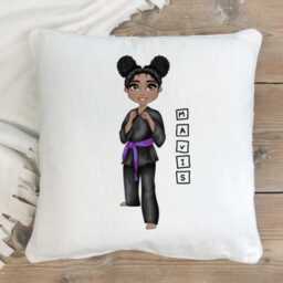 Personalized Cushion, Karate, Gi, Judo, Martial Arts, Jiu Jitsu, Taekwondo, Customized Arts Gift, Pillow, Gifts For Her - thumbnail 4