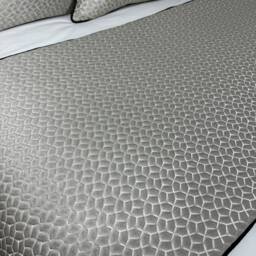 Bed Runner, Piped Throw , Double, King Size, Super King, Grey Black Bedding Set, Luxury Runner For Or Hotel, Origami - thumbnail 2