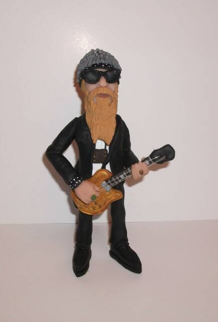 Billy Gibbons Figurine, Zz Top, Handmade Polymer Clay Sculpture - image 1