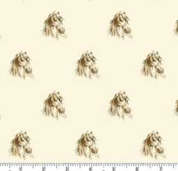 Horse Crib Sheet - Western Boho Baby Bedding, Earth Tones - thumbnail 2