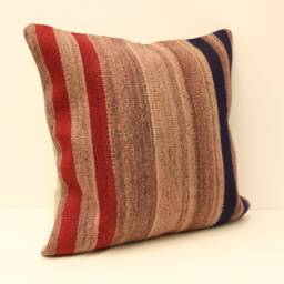 Bohemian Cushion Wool Pillow Sofa Bed Kilim 20x20 in 50x50 cm Throw 4Ef-17 - thumbnail 2