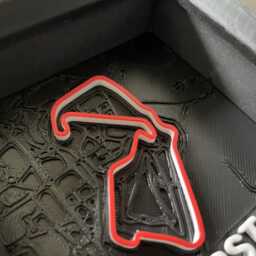 Formula 1 Silverstone Circuit Motorsport Decor 3D Effect Desk Wall Framed Poster - thumbnail 3