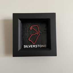 Formula 1 Silverstone Circuit Motorsport Decor 3D Effect Desk Wall Framed Poster - thumbnail 2