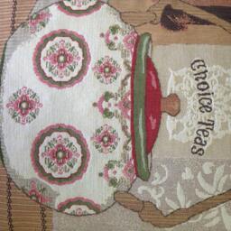 Choice Teas Floral Teapot Woven Tapestry Cushion Cover Sham - thumbnail 2