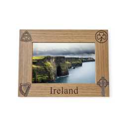 Ireland Personalised Wooden Photo Frame Travel Holiday Memories Keepsake Gift Celtic - thumbnail 1